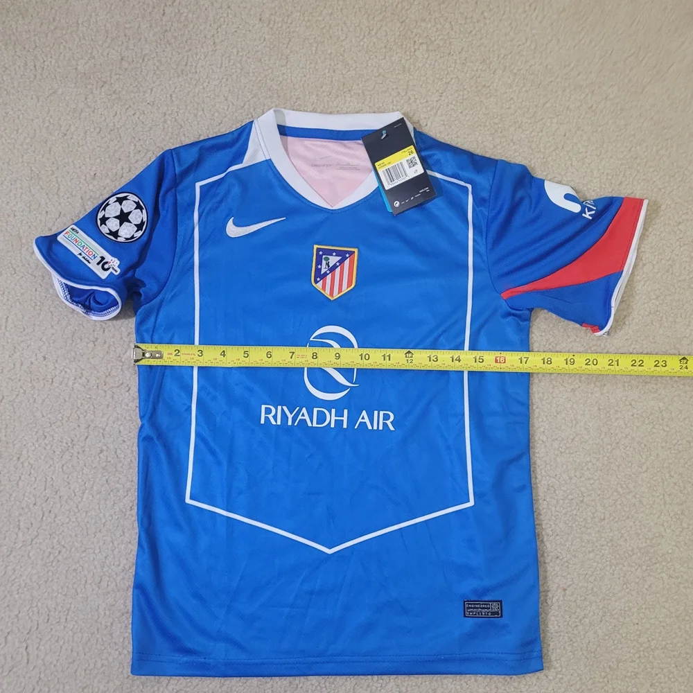 Nike Atletico Madrid 2025/26 Abas #11 Stadium  Soccer Jersey Set Men Size 26 - Picture 4 of 4